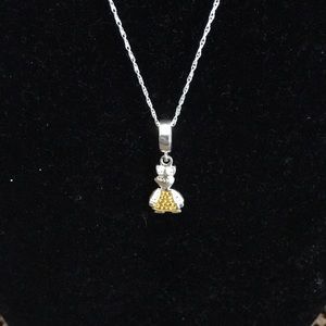 Sterling Silver Girl Pendant Necklace